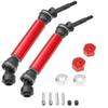 2Pcs Rear Drive Shaft CVD for 1/10 ECX 2WD Series Ruckus Torment Axe Brutus Circuit AMP RC Car Upgrade Parts(Red) view 2