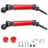 2Pcs Rear Drive Shaft CVD for 1/10 ECX 2WD Series Ruckus Torment Axe Brutus Circuit AMP RC Car Upgrade Parts(Red) view 3