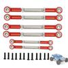 6Pcs Pull Rod Link Rod Set Upgrade Parts for 1/10 ECX 2WD Series Ruckus Torment Axe Brutus Circuit AMP RC Car(Red) view 1