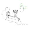 4.76mm 3/16" Flexible Shaft Strut Bearing Double Drive Bracket Flex Cable 520mm Kits for RC Boat Speed Racing Catamaran CAT (1 Set Strut + Right Hand Shaft) view 4