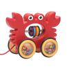 predolo Toddler Toys, Pull-Along Baby Toy with Rustling Wheels, Push and Pull Action, Early Toy, Birthday Gifts, Crab view 1
