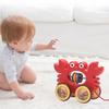 predolo Toddler Toys, Pull-Along Baby Toy with Rustling Wheels, Push and Pull Action, Early Toy, Birthday Gifts, Crab view 2