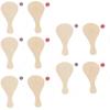 COHEALI Kids Paddle Toy Kids 20 pcs Christmas Painting Craft Balls Activity Party Wooden Ball Goodie Hand Style Fillers Art B Paddle Accessories with Rackets Educational view 1