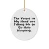 Special Hula Hooping , The Voices in My Head are Telling Me to Go Hula Hooping., Useful Oval Ornament for Friends from view 1