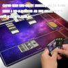 Board Game 14x24in MTG Playmat Compatible for OCG CCG RPG TCG Playmats (Blue and Black) view 4