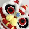 AMLESO New Year Hat Chinese Style Headdress with Pom Spring Holiday Costume Supplies for Chinese New Year Favors Gifts, kid red view 3