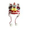 AMLESO New Year Hat Chinese Style Headdress with Pom Spring Holiday Costume Supplies for Chinese New Year Favors Gifts, kid red view 4