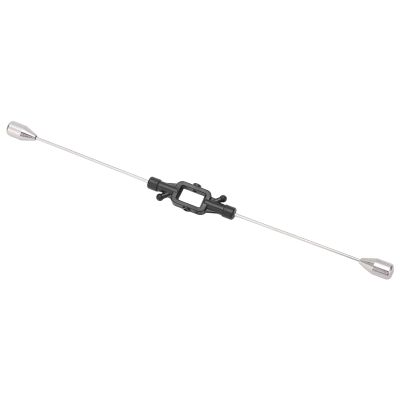 Bediffer RC Helicopter Balance Bar Replacement, Well Fitted RC Helicopter Balance Pole Easy to Install Accurate Plastic Stainless Steel Black for Flight, Body Accessories