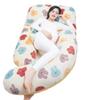 U-Shaped Full Body Maternity Pillow, Multifunctional Maternity Sleep Pillow Nursing Pillow, AB Side Soft Washable Cotton Cover (Color : Style 4, Size : 185x80x20cm) view 1