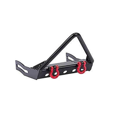 New Metal RC Rock Crawler Car Front Bumper for 1/10 RC Crawler Axial SCX10 Traxxas TRX4 D90 CC01 Car Accessories ( Color : Black B )