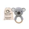 Bunny White Bunny rattles Toy for Young Children, Handmade Woolen Toy with Strict Quality Testing Process, Usable as House Decoration (Koala Rattles) view 1