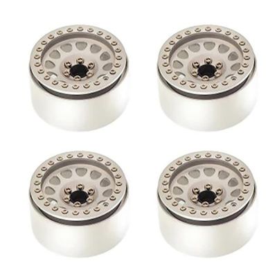 4PCS 1/10 RC Rock Crawler Aluminum 2.2 Beadlock Wheel Rims for 1/10 Axial SCX10 90046 RR10 Wraith TRAXXAS TRX4 TRX6 ( Color : Option 2 )