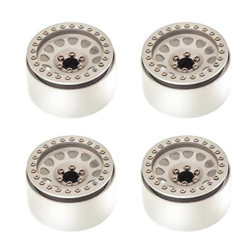 4PCS 1/10 RC Rock Crawler Aluminum 2.2 Beadlock Wheel Rims for 1/10 Axial SCX10 90046 RR10 Wraith TRAXXAS TRX4 TRX6 ( Color : Option 2 )