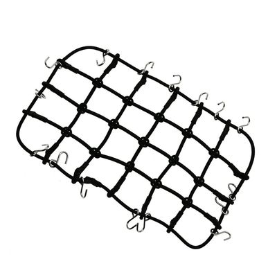 190*110mm 1/10 Accessory Luggage Roof Rack Net for 1/10 RC Crawler AXIAL SCX10 D90 D110 Traxxas TRX-4 Trx4 Rc Car Accessories ( Color : Black )