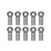 10Pcs/lot Metal M3 Aluminum Link Tie Rod End Ball Joint for 1/10 RC Car Crawler AXIAL SCX10 TRX4 D90 D110 Tamiya Racing ( Color : Blue ) view 2