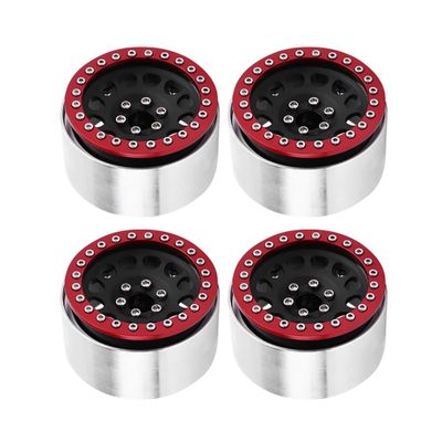 4PCS 1/10 RC Rock Crawler Aluminum 2.2 Beadlock Wheel Rims for 1/10 Axial SCX10 90046 RR10 Wraith TRAXXAS TRX4 TRX6 ( Color : Option 5 )