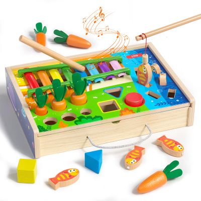 zhiwuzhu Toddlers Montessori Wooden Educational Toys for Baby Boys Girls