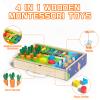 zhiwuzhu Toddlers Montessori Wooden Educational Toys for Baby Boys Girls view 3