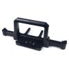 RC Car Metal Front and Rear Bumper with Capstan Mounting Seat for 1/10 RC Crawler Traxxas TRX4 Defender ( Color : Front Rear Black ) view 3