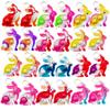 20 packs Easter Rabbit and Eggs Classroom Students Gifts Bulk Bunny Rainbow Bubble Fidgets Gifts from Teacher, Rabbit Mini Pop Holiday Rewards Party Favors view 1