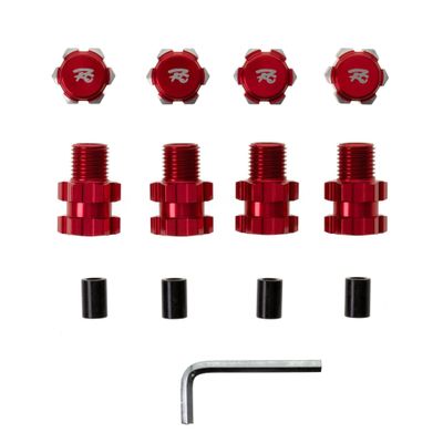 1/10 RC Car Aluminum Alloy Wheel Hex Hub Adapter Extension 4PCS 10MM to 17MM for Traxxas Maxx