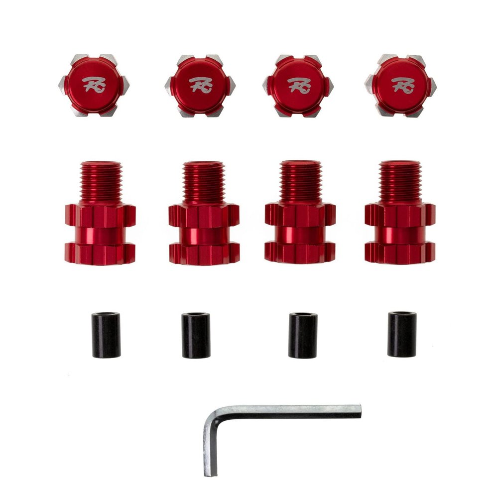 1/10 RC Car Aluminum Alloy Wheel Hex Hub Adapter Extension 4PCS 10MM to 17MM for Traxxas Maxx