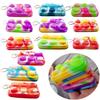 20 Packs Christmas Classroom Students Gifts Bulk Rainbow Bubble Fidgets Gifts from Teacher, Buliding Block Mini Pop Holiday Rewards Party Favors for Kids Adult view 1