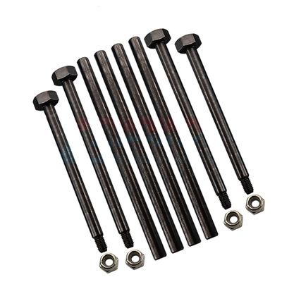 GPM for TRAXXAS 1/8 4WD Sledge Monster TRUCK-95076-4 Medium Carbon Alloy Steel Front and Rear Suspension A-arm PIN pin Upgrade