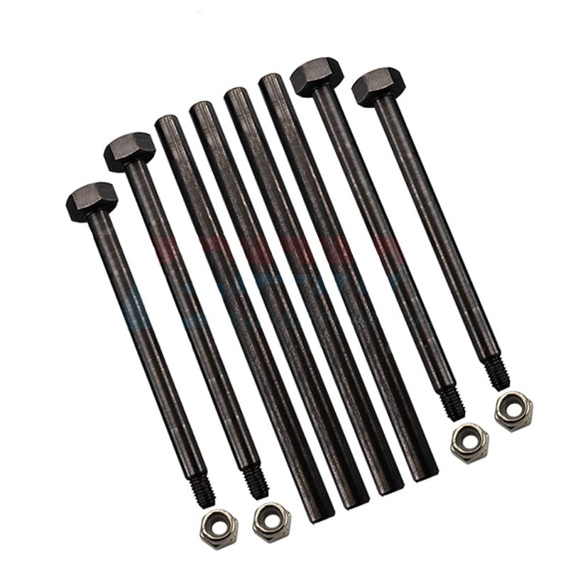 GPM for TRAXXAS 1/8 4WD Sledge Monster TRUCK-95076-4 Medium Carbon Alloy Steel Front and Rear Suspension A-arm PIN pin Upgrade