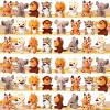30 Pieces Valentines Day Small Stuffed Jungle Animals, Mini Stuffed Safari Animals Toys, 4.8 Inch Plush Lion Tiger, Elephant Giraffe Leopard Monkey for Baby Shower Safari Jungle Themed Party view 1