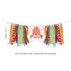 Amosfun Circus Carnival 1st Birthday Party Decorations Party Supplies Highchair Banner Reusable Satin Garland Cone Paper Hat and Photo Booth Props view 4