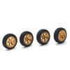 MOOKEENONE 4X Aluminum Alloy Wheels Rim Tires for Wltoys 1/28 K969 K989 P929 RC Car view 2