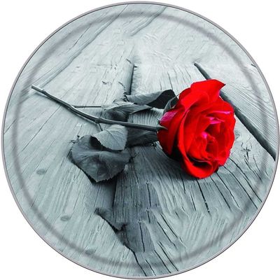 Jigsaw Puzzles 1000 Pieces Round for Adult Children Red Rose Flower Intellectual Decompressing Jigsaw Puzzles Educational Game Puzzle Collectibles DIY Toys for Family Friends