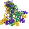 YSPPF 12 Pcs Mardi Gras Bead Necklace Gold Purple Green Mardi Gras Party Supplies view 3