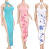 1/6 Scale Female Clothes,Female Ice Silk Cheongsam Dress Costume Clothing for 12inch PH TBL JO Action Figure Body (Black) view 1