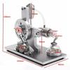 MOOKEENONE Mini Silver Air Stirling Engine Motor Model Educational Steam Power Physics Engine Teaching Equipment view 2