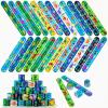 hexiaoxiao 48 Pcs Slap Bracelets for Kids Dinosaur Snap Bracelets Bulk Bracelet for Boys Party Supplies Favors Classroom Prizes Exchanging Gifts Christmas Easter Thanksgiving Holiday Gifts view 1