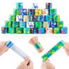 hexiaoxiao 48 Pcs Slap Bracelets for Kids Dinosaur Snap Bracelets Bulk Bracelet for Boys Party Supplies Favors Classroom Prizes Exchanging Gifts Christmas Easter Thanksgiving Holiday Gifts view 2