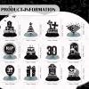 12 Pack RIP to My 20s Birthday Decorations, Death to My 20s Decorations, RIP 20s Birthday Black and White Honeycomb Centerpieces Decorations, Funeral for My Youth 30th Birthday Table Decorations Decor view 3
