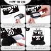 12 Pack RIP to My 20s Birthday Decorations, Death to My 20s Decorations, RIP 20s Birthday Black and White Honeycomb Centerpieces Decorations, Funeral for My Youth 30th Birthday Table Decorations Decor view 4