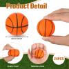 Romooa 48 Pcs Basketball Party Favor Sports Birthday Supplies Set 24 Inspirational Basketball Bracelets 24 Mini Foam Stress Ball for Sports Theme Birthday Party Team Valentine Gifts view 3