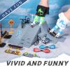 Hanaive 45 Pcs Mini Finger Toys Gift Finger Skateboards Bike Scooter Mini Skate Board Finger Tops Pants Shoes for Boys Girls Party view 4