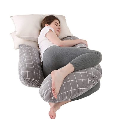 Pregnancy Pillow H-Shaped Crystal Velvet Maternity Pillow Detachable Side Sleeper Body Pillow Nursing Pillow. Support for The Pregnant Woman's Body (Color : A3, Size : 115x55cm)