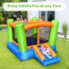 JIMUOO Inflatable Bounce House, Kids Bounce Castle Outside, Jumping Castle Bouncer w/Slide, Large Jumping Area, 2-in-1 Bouncy House for Toddler, Kids Bouncy Castle for Party Indoor Outdoor view 2