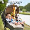 TUMAMA Hanging Toys, 16 inch Plush Animals Baby Rattle, Car Seat Stroller Toys, 2 Pack, Newborn - 12 Months, 2 x Plush Animal Hanging Toys (Giraffe, Zebra), Rings, Built-in Rattles and Crinkles view 4