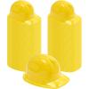 Haysandy Construction Hats Bulk Plastic Construction Party Hats Soft Worker Caps for Boys and Girls Toddler (Yellow,100 Pcs) view 1