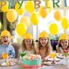 Haysandy Construction Hats Bulk Plastic Construction Party Hats Soft Worker Caps for Boys and Girls Toddler (Yellow,100 Pcs) view 3