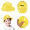 Haysandy Construction Hats Bulk Plastic Construction Party Hats Soft Worker Caps for Boys and Girls Toddler (Yellow,100 Pcs) view 4