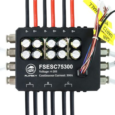 FLIPSKY FSESC 75300 84V High Current 350A ESC Base On Vesc with Aluminum Case Water Cooling Enclosure for E-Foil Fighting Robot Surfboard AGV Robot