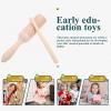 Kisangel Wood Guiro Instrument, Percussion Tone Block with Rhythm Sticks, Educational Musical Instruments Craft for Preschool Wooden Baby Toys view 4